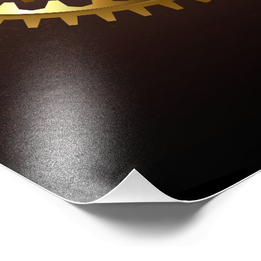 Steampunk clock fotodruck (Ecke)