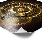 Steampunk clock fotodruck (Ecke)