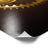 Steampunk clock fotodruck (Ecke)