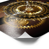 Steampunk clock fotodruck (Ecke)