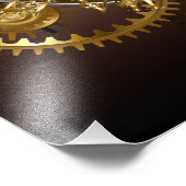 Steampunk clock fotodruck (Ecke)