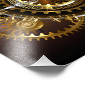 Steampunk clock fotodruck (Ecke)