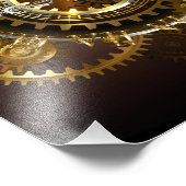 Steampunk clock fotodruck (Ecke)