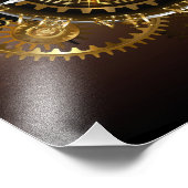 Steampunk clock fotodruck (Ecke)