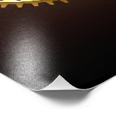 Steampunk clock fotodruck (Ecke)