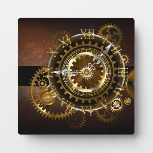 Steampunk clock fotoplatte