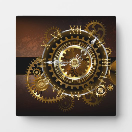 Steampunk clock fotoplatte (Vorderseite)