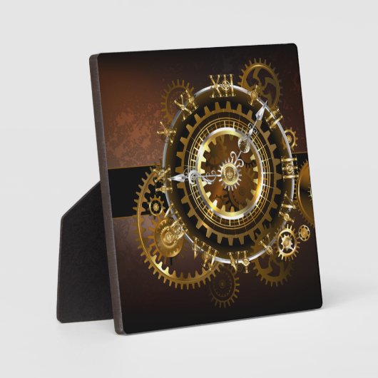 Steampunk clock fotoplatte (Vorderseite)
