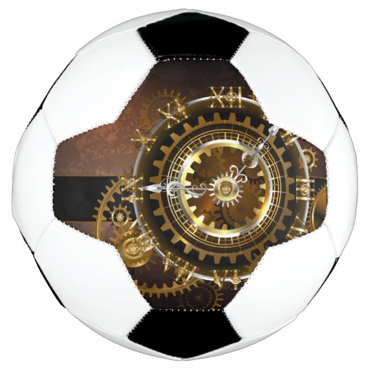 Steampunk clock fußball (Vorderseite)