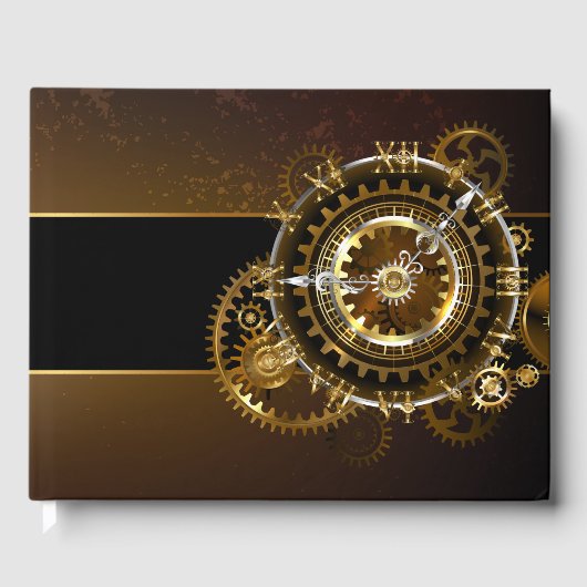 Steampunk clock gästebuch (Vorderseite)
