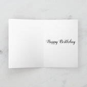 Steampunk Clock & Gears Birthday Karte (Innenseite)