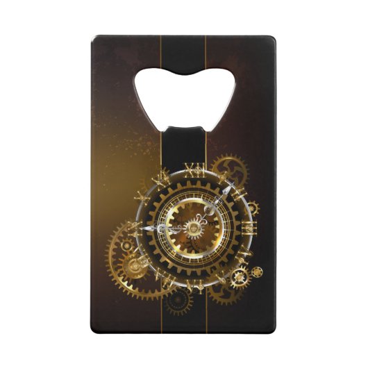 Steampunk clock geldbeutel flaschenöffner (Vorderseite)