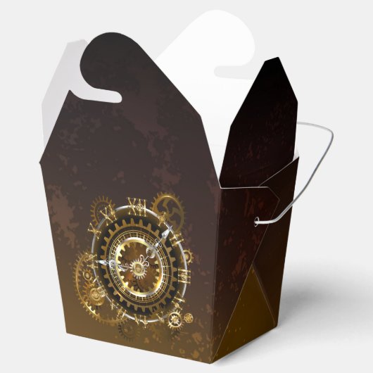 Steampunk clock geschenkschachtel (Geöffnet)