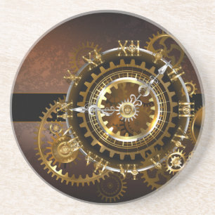 Steampunk clock getränkeuntersetzer