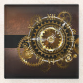 Steampunk clock glasuntersetzer (Vorderseite)