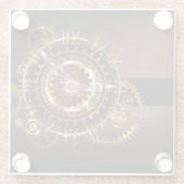 Steampunk clock glasuntersetzer (Rückseite)