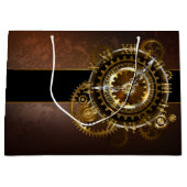 Steampunk clock große geschenktüte (Vorderseite)