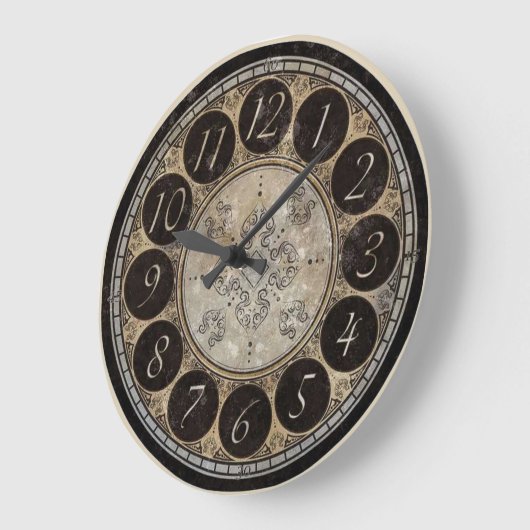 Steampunk Clock Große Wanduhr (Winkel)
