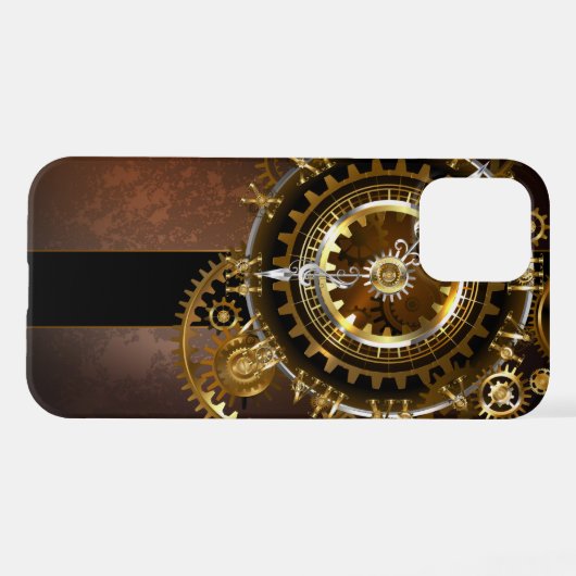 Steampunk clock iPhone hülle (Rückseite (Horizontal))