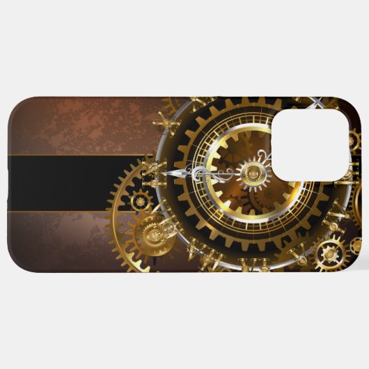 Steampunk clock iPhone hülle (Hinten horizontal)