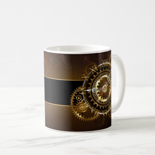 Steampunk clock kaffeetasse (VorderseiteRechts)