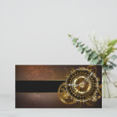 Steampunk clock karte (Stehend Vorderseite)