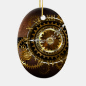 Steampunk clock keramik ornament (Hinten)