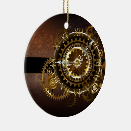 Steampunk clock keramik ornament (Rechts)