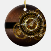 Steampunk clock keramik ornament (Hinten)