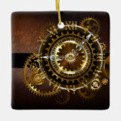 Steampunk clock keramikornament (Vorderseite)