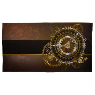 Steampunk clock kissenbezug