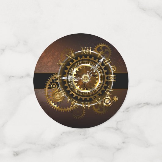Steampunk clock konfetti (Klein Vorderseite)