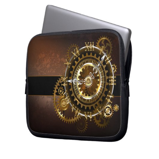 Steampunk clock laptopschutzhülle (Vorderseite Links)