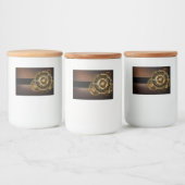 Steampunk clock lebensmitteletikett (Flaschen)