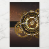 Steampunk clock lebensmitteletikett (Einzelnes Label)