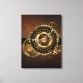 Steampunk clock leinwanddruck (Vorderseite)