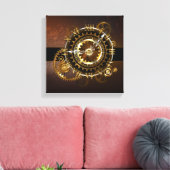 Steampunk clock leinwanddruck (Insitu (Wohnzimmer))