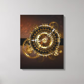 Steampunk clock leinwanddruck (Vorderseite)