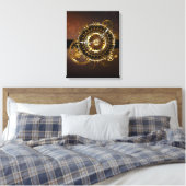 Steampunk clock leinwanddruck (Insitu (Schlafzimmer))
