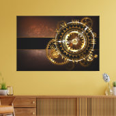 Steampunk clock leinwanddruck (Insitu (Wohnzimmer))