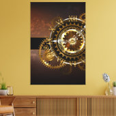 Steampunk clock leinwanddruck (Insitu (Wohnzimmer))