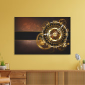 Steampunk clock leinwanddruck (Insitu (Wohnzimmer))