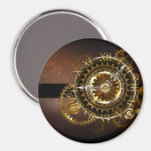 Steampunk clock magnet (Vorderseite/Rückseite)