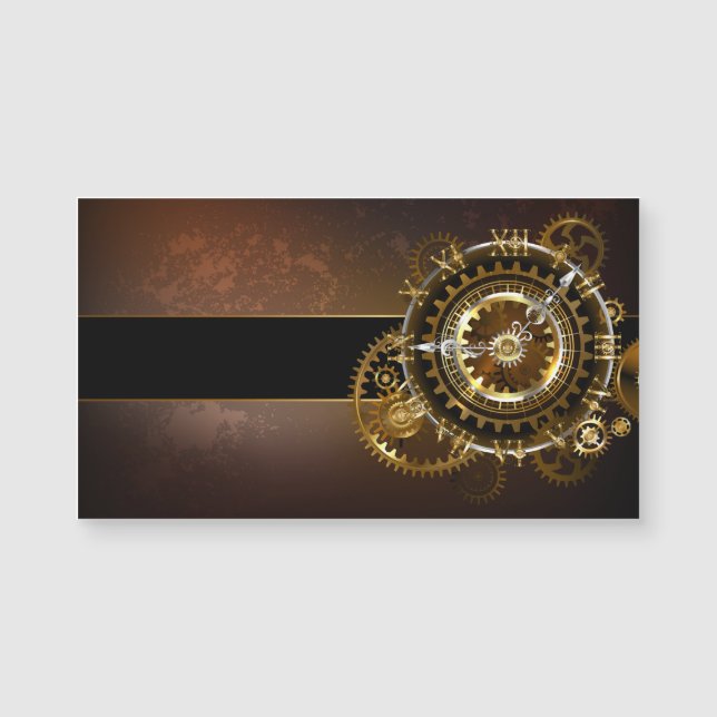 Steampunk clock magnetkarte (Vorderseite)