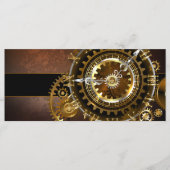 Steampunk clock menükarte (Vorderseite)