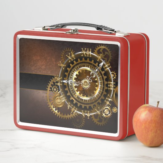 Steampunk clock metall brotdose (Beispiel)