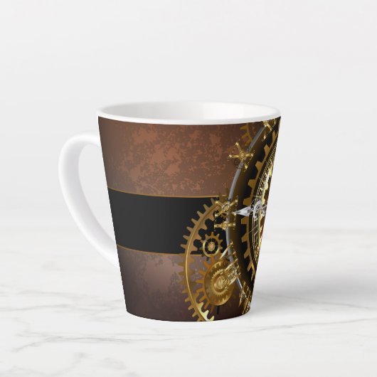 Steampunk clock milchtasse (Linke Ecke)
