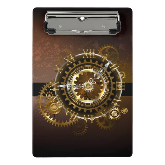 Steampunk clock mini klemmbrett (Vorderseite)