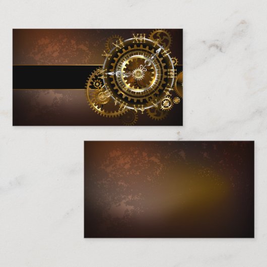 Steampunk clock mitteilungskarte (Vorne/Hinten)