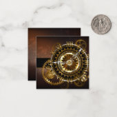 Steampunk clock mitteilungskarte (Vorderseite/Rückseite Beispiel)